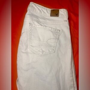 American Eagle White Skinny Jeans - Size 2 Regular